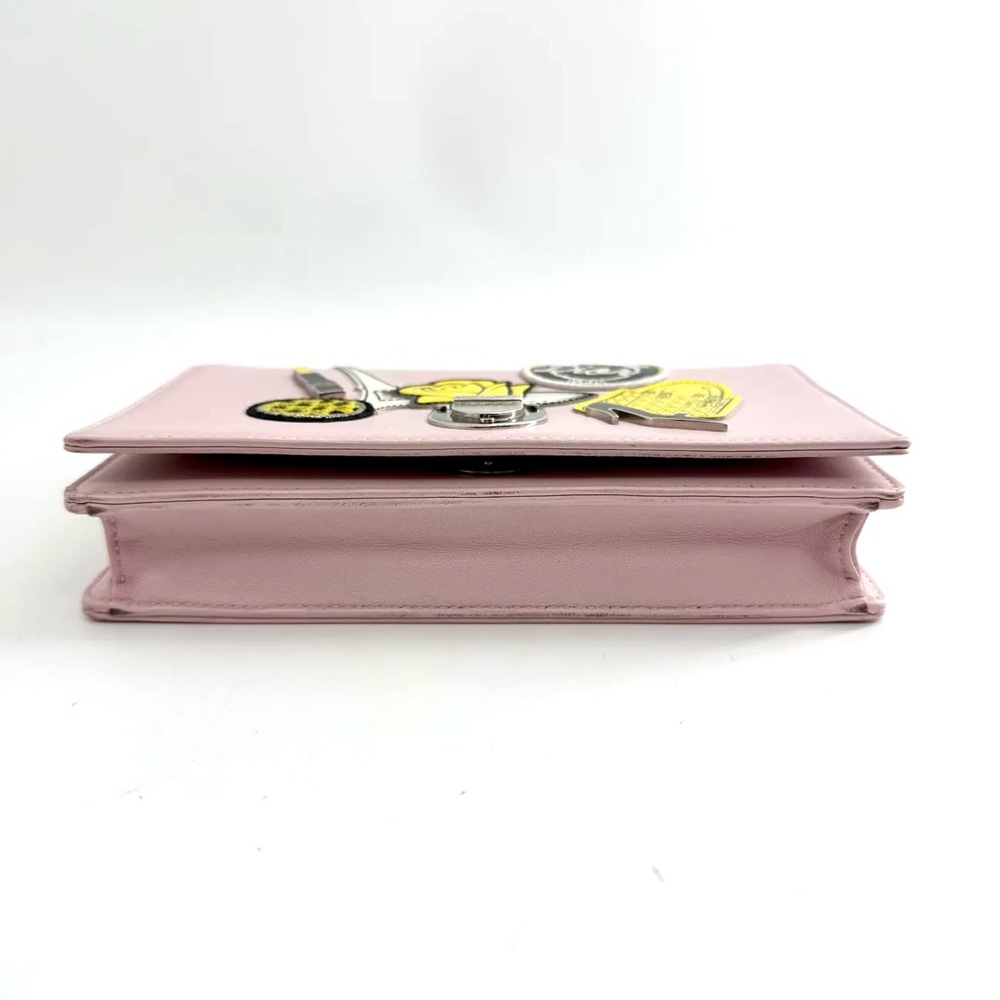 Christian Dior Diorama Patch Embellished Leather Wallet on Chain (2016) - Picture 9 of 12